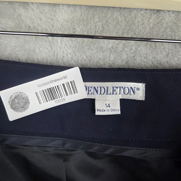Pendleton Blue Midi Pencil Skirt for Work - Picture 8 of 8